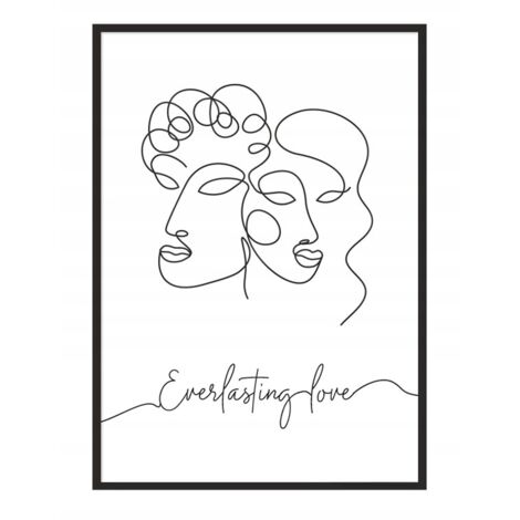 POSTER FOTOGRAFICO IN CORNICE 53x73 cm Amore San Valentino P740