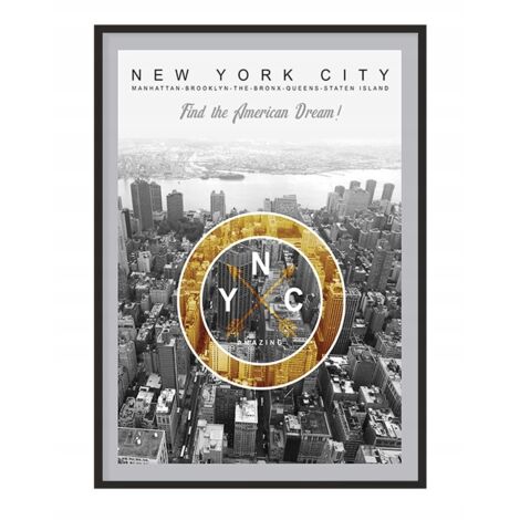 POSTER FOTOGRAFICO IN CORNICE 53x73 cm New York P1084