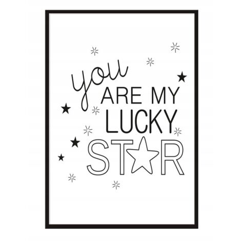 POSTER FOTOGRAFICO IN CORNICE A4 cm Star PD014