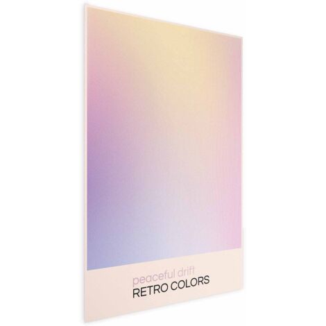 Poster – Friedliche Drift – Zarte Pastelltöne schaffen ein harmonisches Gesamtbild