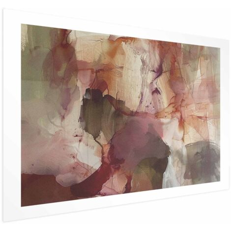 Poster – Frühlingskomposition – Transparenzen und Formen in Aquarelltechnik