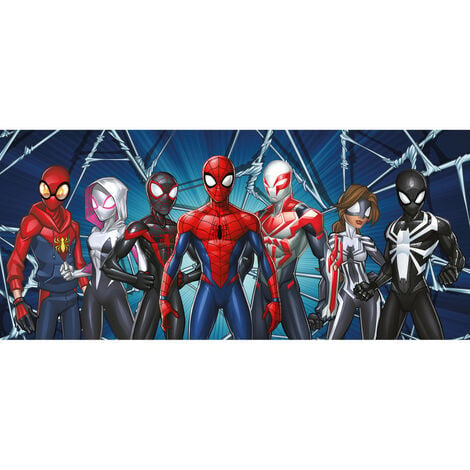 Poster géant équipe Avengers Marvel intisse 202X90 CM  Poster sur Papier  peint pour enfant sur Déco de Héros