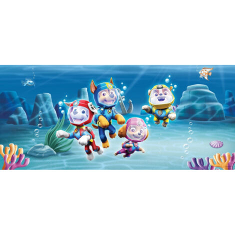 Poster géant Intissé - Pat'Patrouille modèle mission sous la mer - 202 cm x 90 cm - Multicolor
