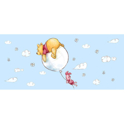Poster géant Winnie l'Ourson Ballon Disney intisse 202X90 CM