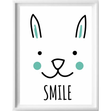 POSTER, GRAFICA, CITAZIONI PER BAMBINI CON CORNICE A3