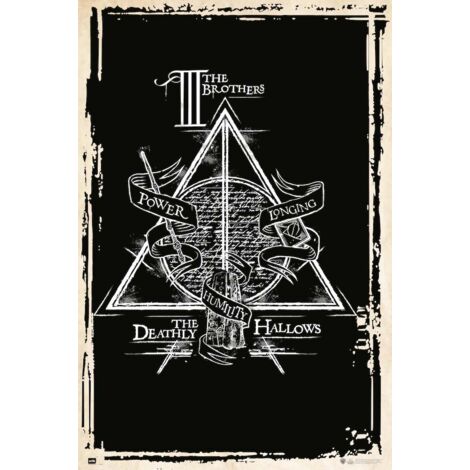 Poster harry potter les reliques de la mort symbole