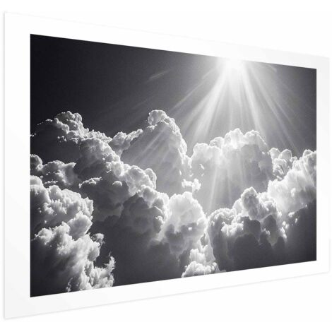 Poster – Hoffnung in den Wolken: Inspirierende Sonnenstrahlen – Emotionen wecken