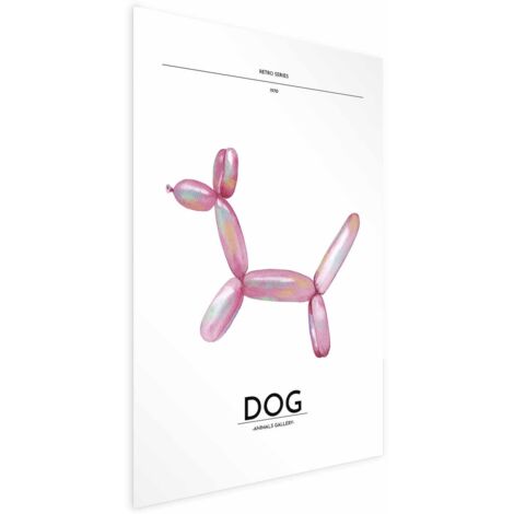 Póster - Holo-Dog - Perro colorido al estilo retro