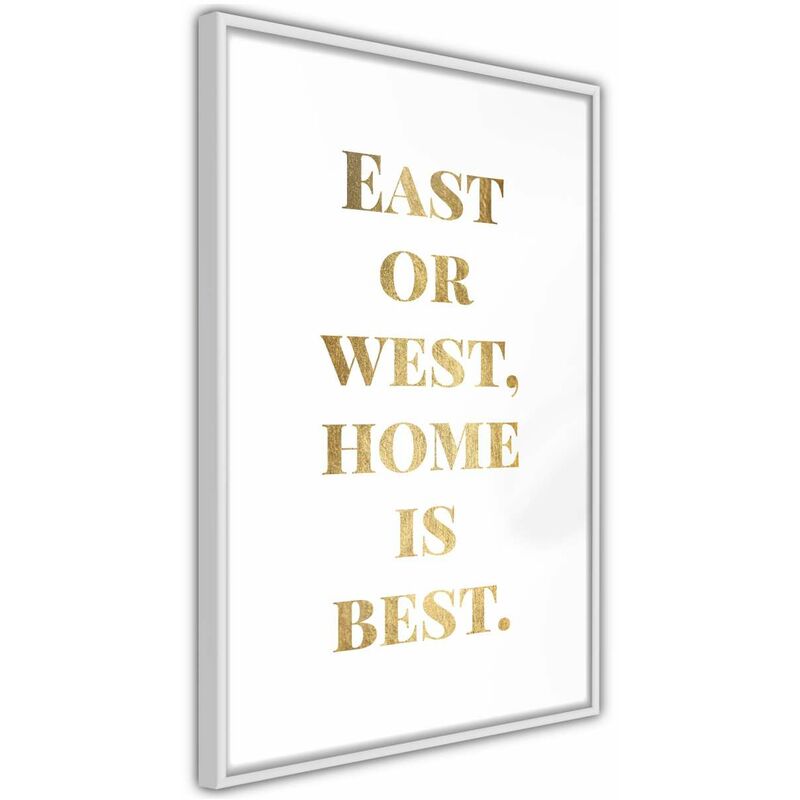 

Rtgs - Póster - Home Is Best (Gold) Medidas 30X45