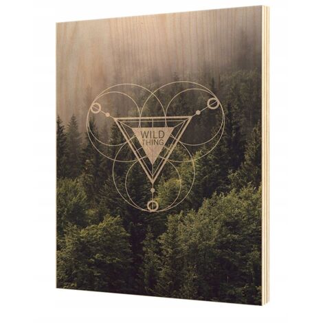 Poster in legno Immagine su compensato 28x39cm SP654