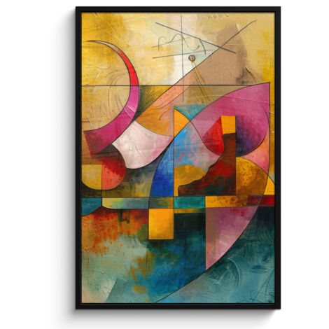 POSTER INCORNICIATO Arte - Astratto - Moderno 80x120 cm