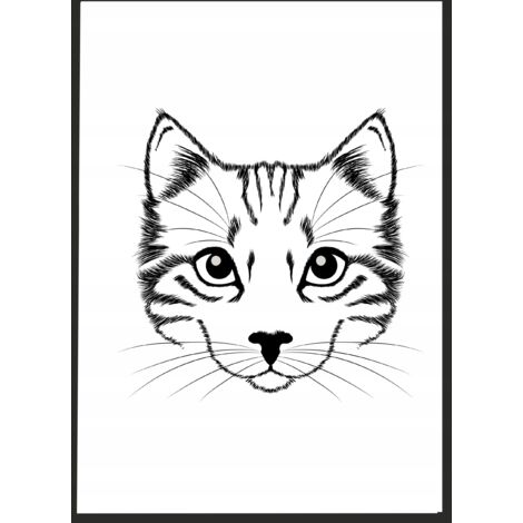 Póster infantil con marco A4 cm PD167