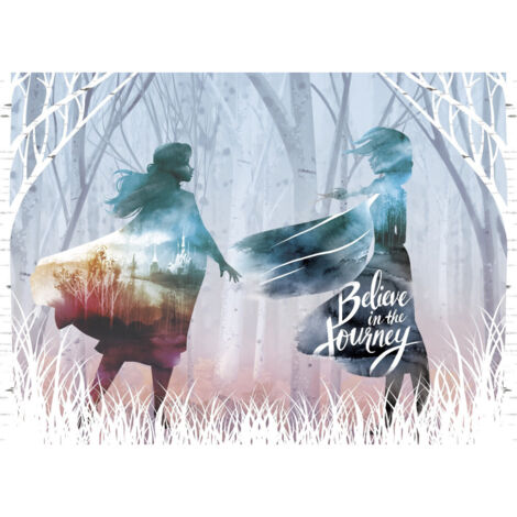 Poster Intissé - Disney La Reine des Neiges 2 - modèle Believe in the journey 160 cm x 110 cm - Multicolor