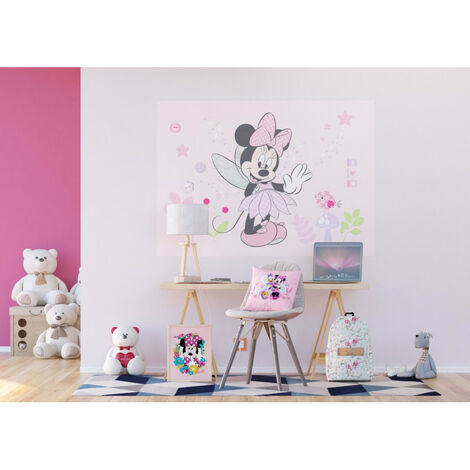 Poster Intissé - Disney Minnie Mouse - 160 cm x 110 cm - Multicolor