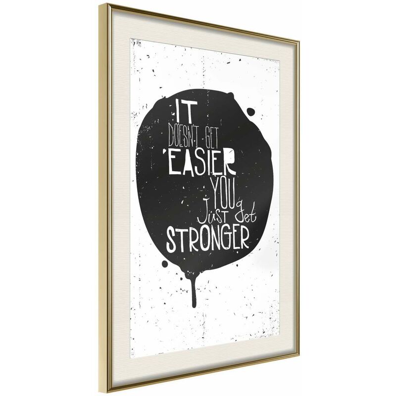 

Póster - It Doesn't Get Easier Medidas 40X60