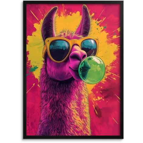 Póster juvenil de decoración de pared colorido para interiores modernos.