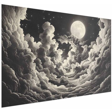 Poster - La luna e le stelle cantano tra le grandi nuvole