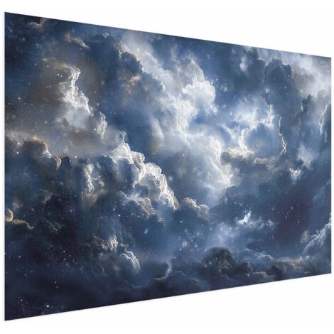 Póster - Maravillas Astronómicas: Nubes y Estrellas en Armonía