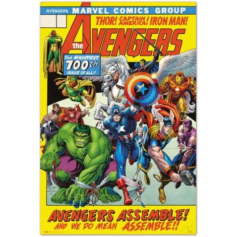 Poster marvel avengers 100° numero