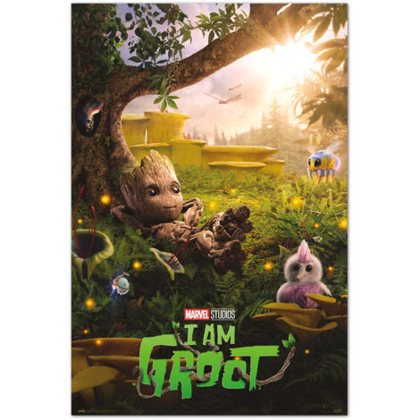 Poster marvel groot chill time