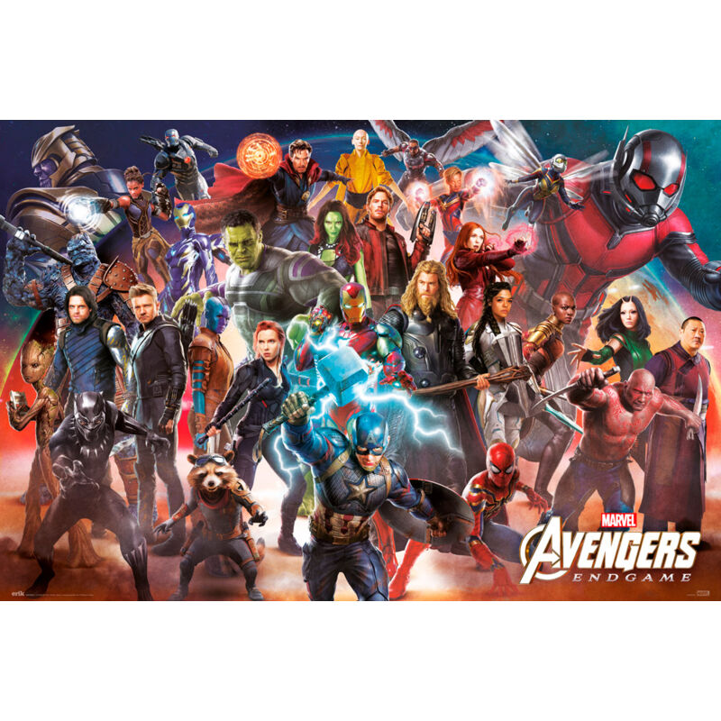 Poster marvel the avengers: endgame line up