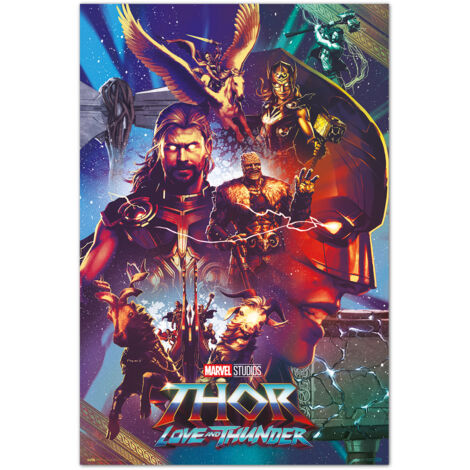 Poster marvel thor liebe und donner