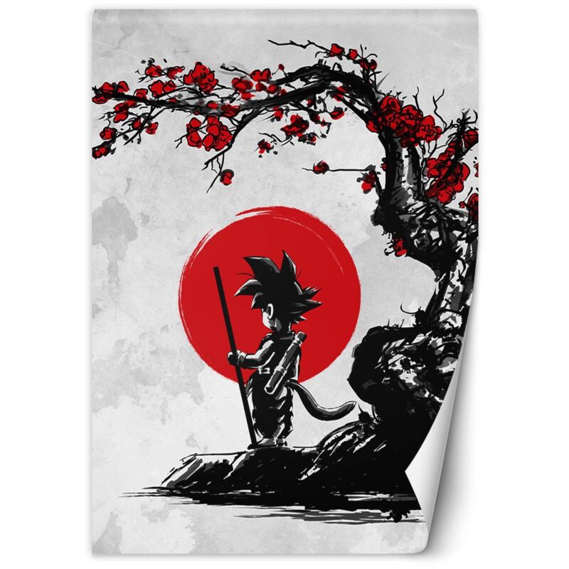 Poster mural, Son Goku sous le cerisier rouge DDJVigo - 200x280