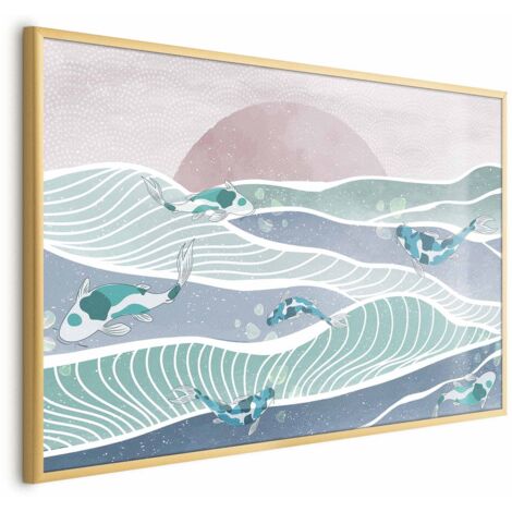 Póster - Peces en las olas