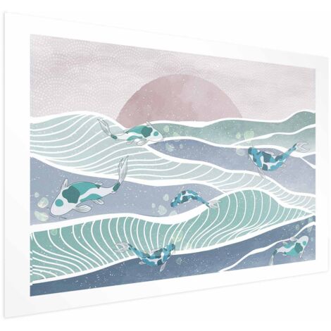 Póster - Peces en las olas