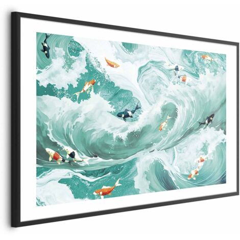 Póster - Peces y olas
