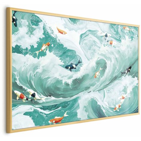 Póster - Peces y olas