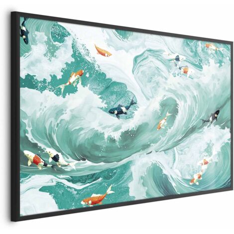 Poster - Pesci e onde