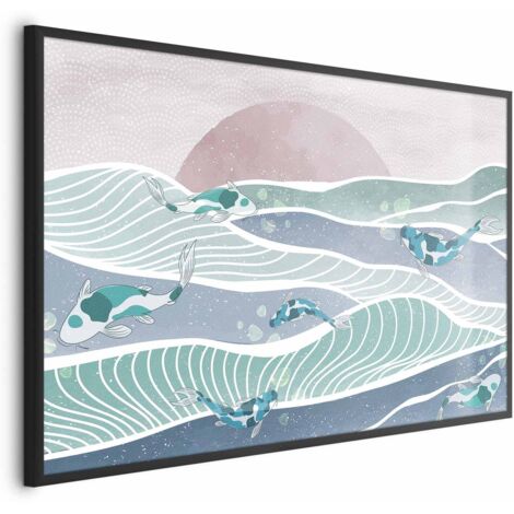 Poster - Pesci tra le onde