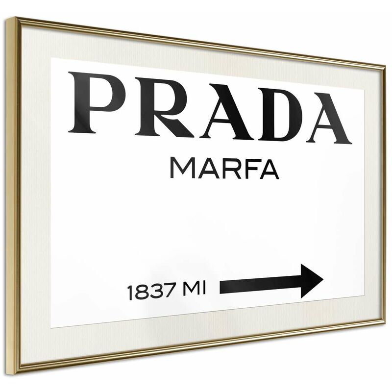 

Póster - Prada (White) Medidas 45X30