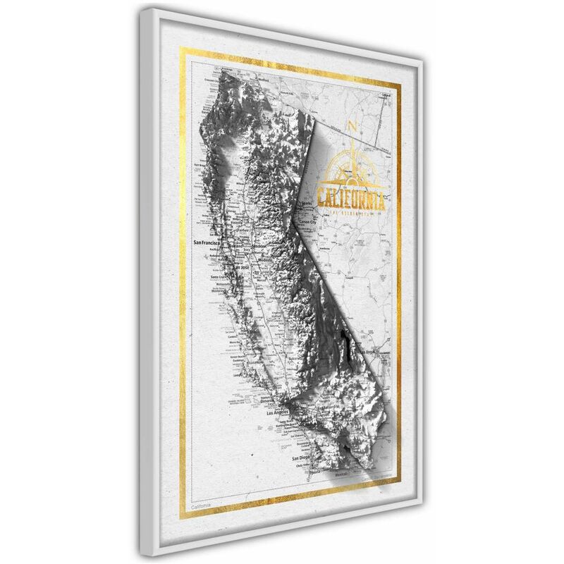 

Rtgs - Póster - Raised Relief Map: California Medidas 20X30