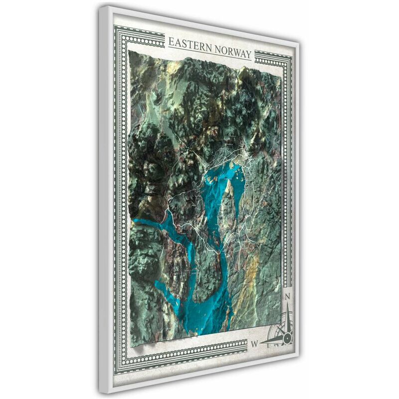 

Rtgs - Póster - Raised Relief Map: Eastern Norway Medidas 30X45