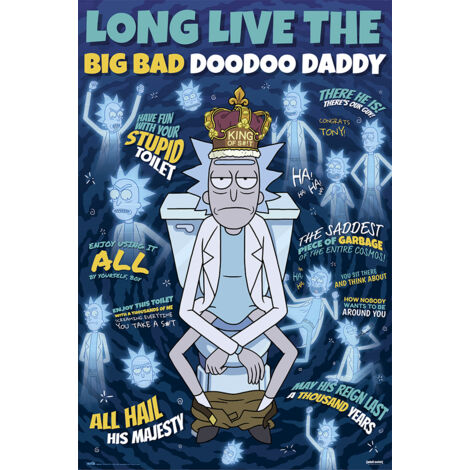 Poster rick y morty doodoo daddy