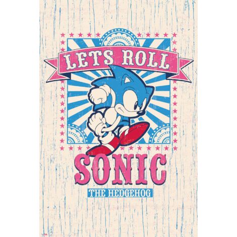 Poster sonic let's roll