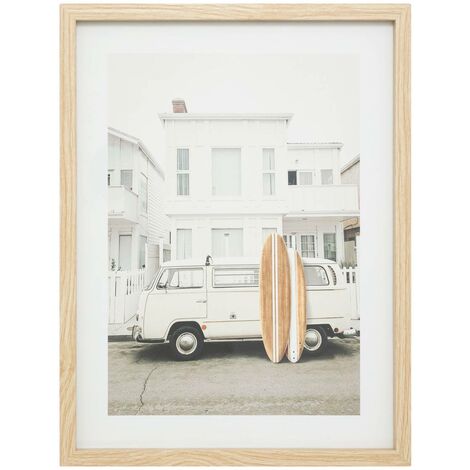 Poster surf vivien incorniciato 30x40cm bianco caldo - Atmosphera créateur d'intérieur