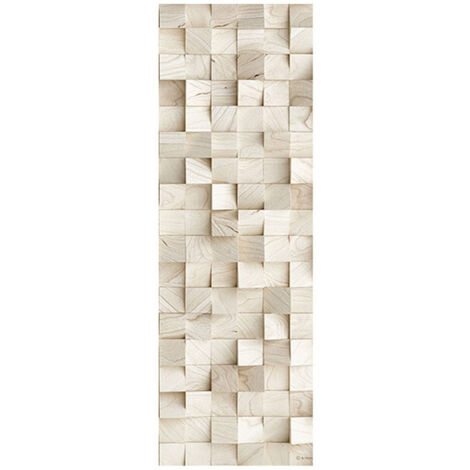 Poster Thème Cubes en bois - 90 x 270 cm