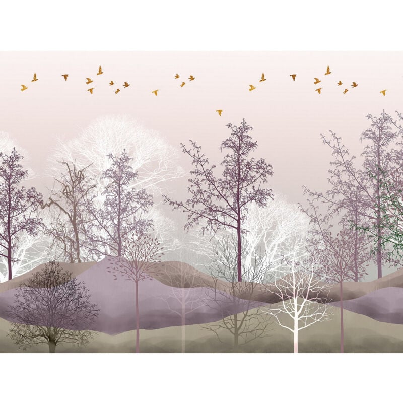 Ag Art - Poster Thème Fôret Magique -Magic Forest - 360 x 270 cm