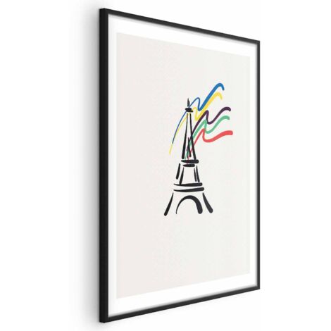 Poster - Torre Eiffel e colori