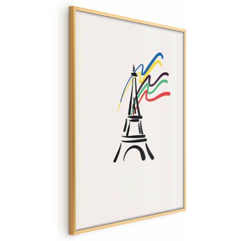 Póster - Torre Eiffel y colores
