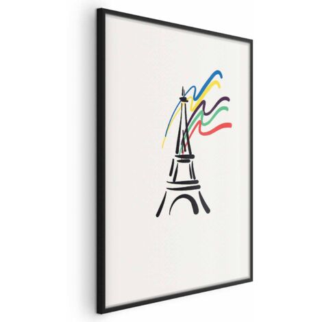 Póster - Torre Eiffel y colores