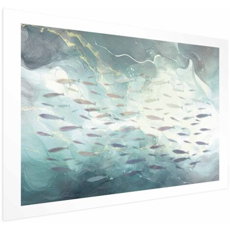 Póster - Un banco de peces pequeños