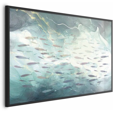 Póster - Un banco de peces pequeños