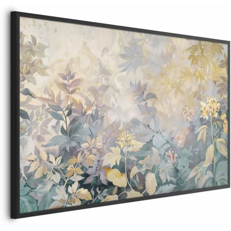 Poster – Wandteppichmuster mit bunten Blumen