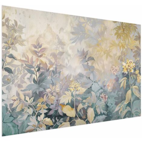 Poster – Wandteppichmuster mit bunten Blumen