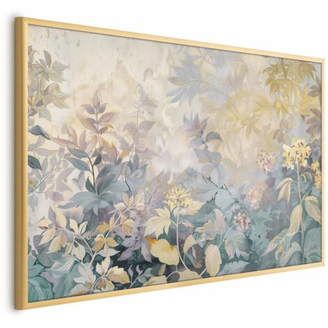 Poster – Wandteppichmuster mit bunten Blumen