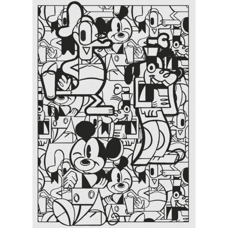 Poster XXL Disney -Mickey Constructive- esprit BD l200 x H280 cm